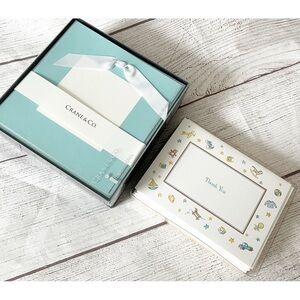 Crane 2 piece set baby boy printable birth announcements and thank you notes